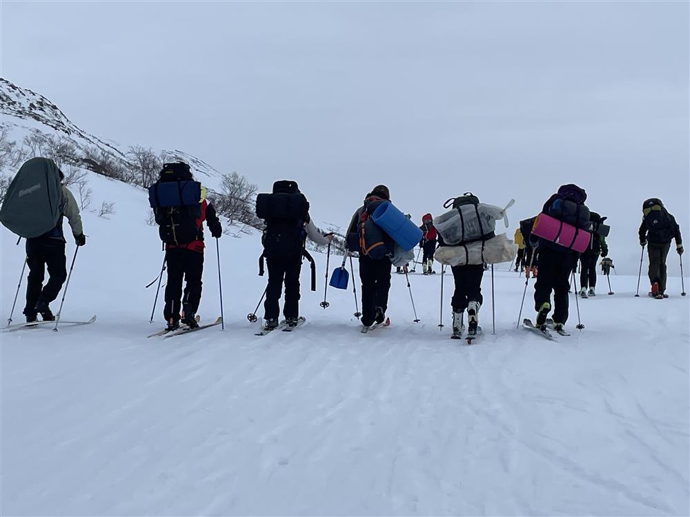Elevar i vinterfjellet - Klikk for stort bilete